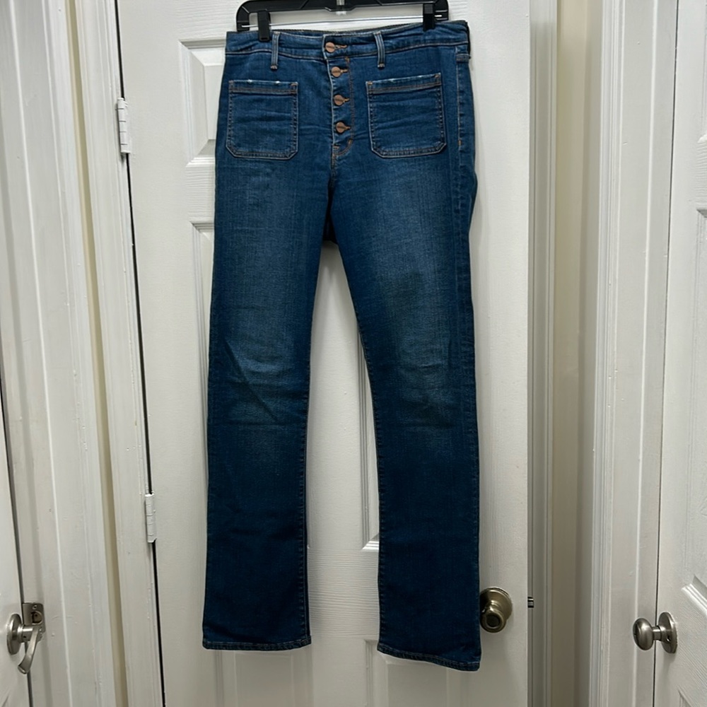 Sanctuary High Rise Exposed Fly Denim Jeans Missy/Senora/Courant